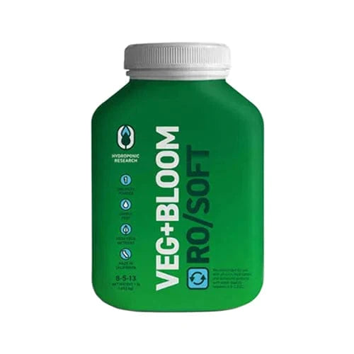 Veg + Bloom RO / Soft Base Hydroponic Nutrient Solution for Indoor Plants - Perfect for Hydroponics, Aquaponics, and Indoor Gardening