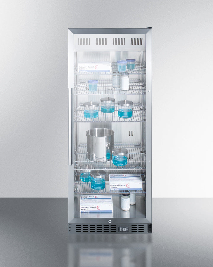 Accucold 24 Inch Wide Stainless Steel Pharmacy Refrigerator - ACR1151 | Medical, Laboratory & Vaccine Storage Solution