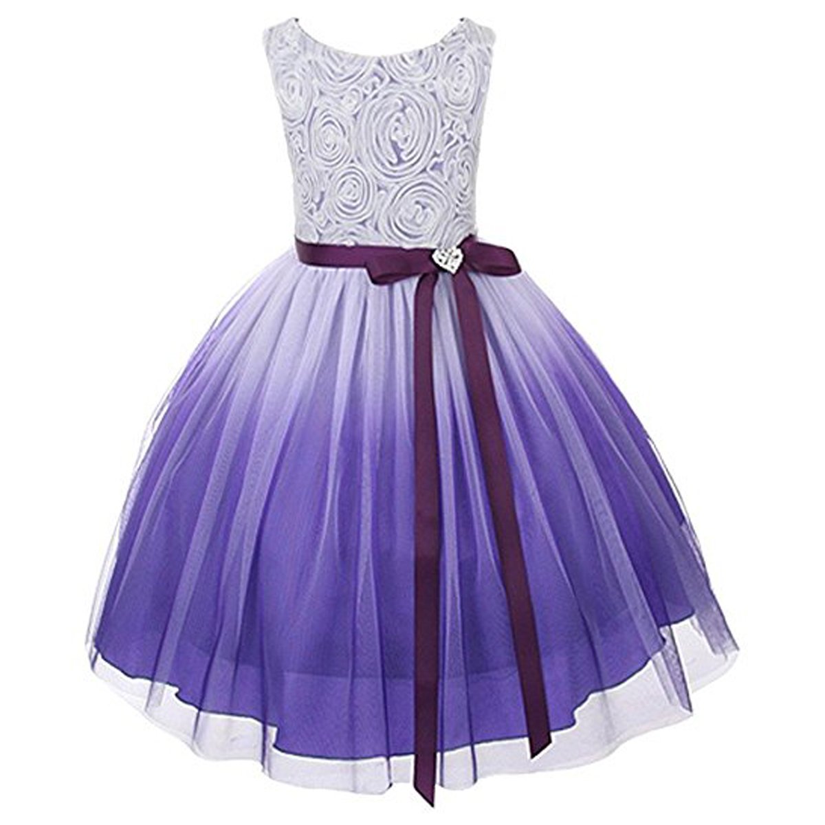 Ombre Flower Girls & Big Girls' Dresses for Graduation, Pageant, Wedding - Elegant Party Gowns for Special Occasions
