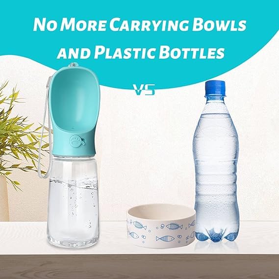 **Brelvik Large Leak-Proof Dog Water Bottle - Portable Travel Water Dispenser for Dogs & Puppies - Ideal for Outdoor Walking, Hiking, Camping, and Travel Adventures**