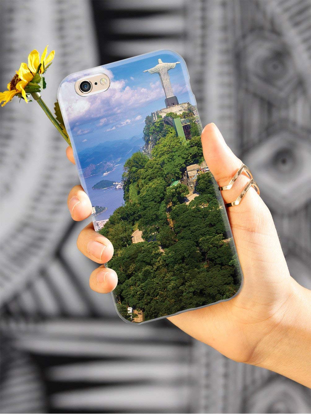 3D Textured Protective Phone Case for Apple iPhone XR - Christ The Redeemer Inspired Design - Slim Shockproof Cover with Enhanced Grip - Perfect for Travel, Daily Use & Gift Giving