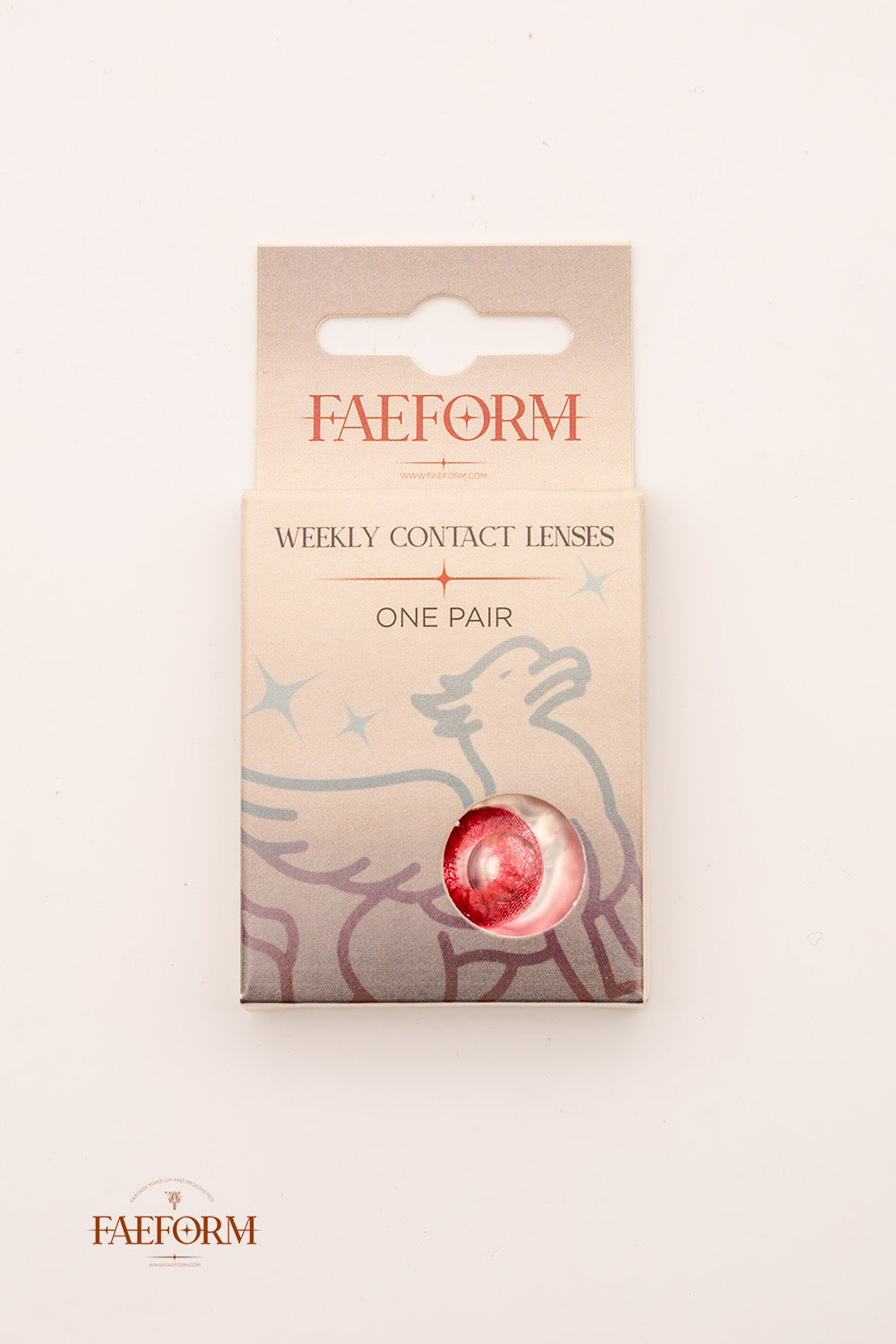 Blood Moon Colored Weekly Contact Lenses - Natural-Looking Halloween & Cosplay Eye Enhancers for Costume Parties & Special Events