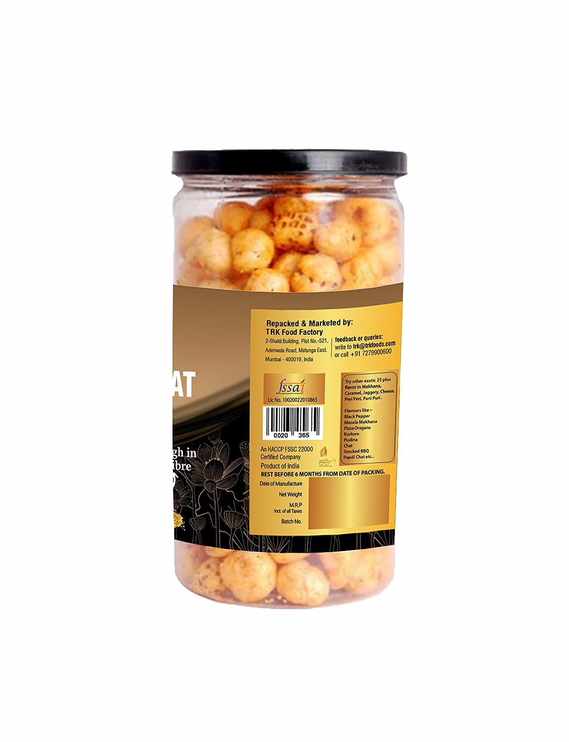 365 Store to Door Roasted Makhana – Papdi Chat Flavor, 150g | High Protein & Fiber Fox Nuts | Gluten Free & Trans Fat Free Healthy Snacks for Kids & Adults | Perfect for On-the-Go, Weight Loss & Movie Nights