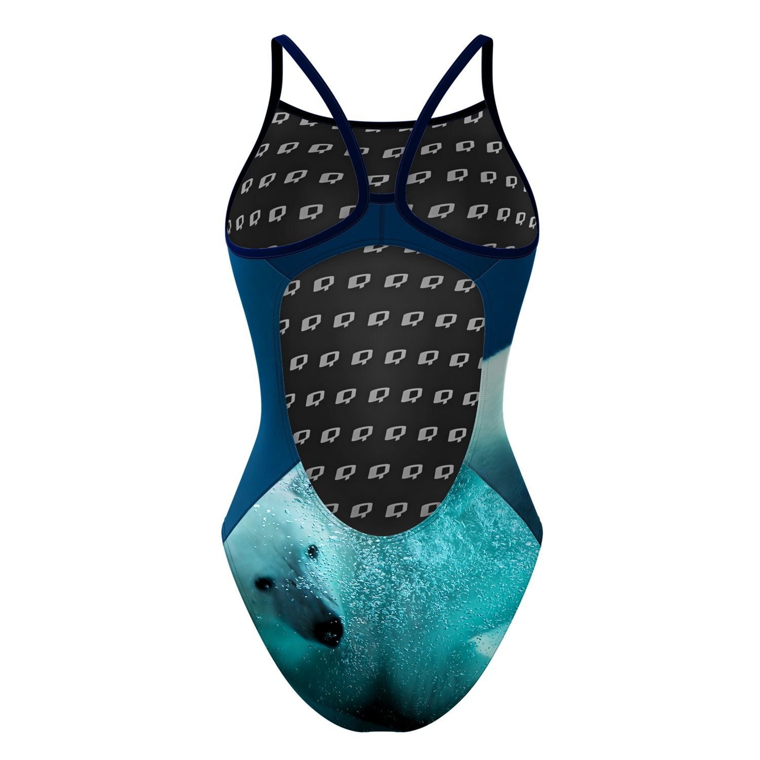 Polar Plunge Skinny Strap Bikini Top - Women's Adjustable Swimwear for Beach & Pool - Perfect for Summer Vacations and Water Sports