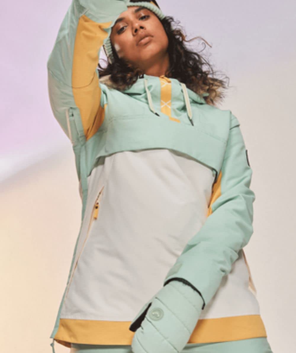 Roxy Shelter Women's Waterproof Winter Jacket - Lightweight Windproof Hooded Coat for Hiking, Skiing & Outdoor Activities
