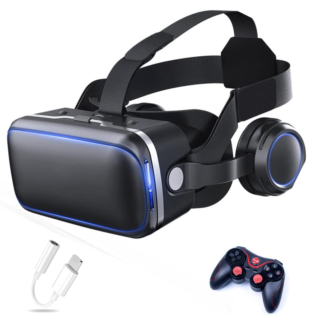 3D VR Headset, Virtual Reality Goggles with Bluetooth Controller - Compatible with iPhone 13 Pro Max/13 Pro/13/12/11, Samsung Galaxy S21, Huawei, Xiaomi Series (Color: Green, Size: iOS) - Perfect for Gaming, Movies & Virtual Tours