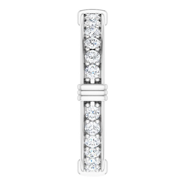 0.72 Carat Round Diamond Stackable Eternity Band - Perfect for Wedding, Anniversary & Everyday Elegance