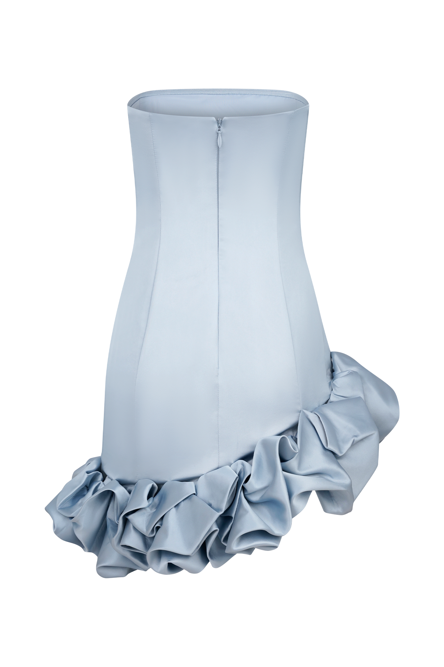 Alba Bubble Mini Dress for Women - Cornflower Blue Flowy Summer Dress for Beach, Party & Casual Wear