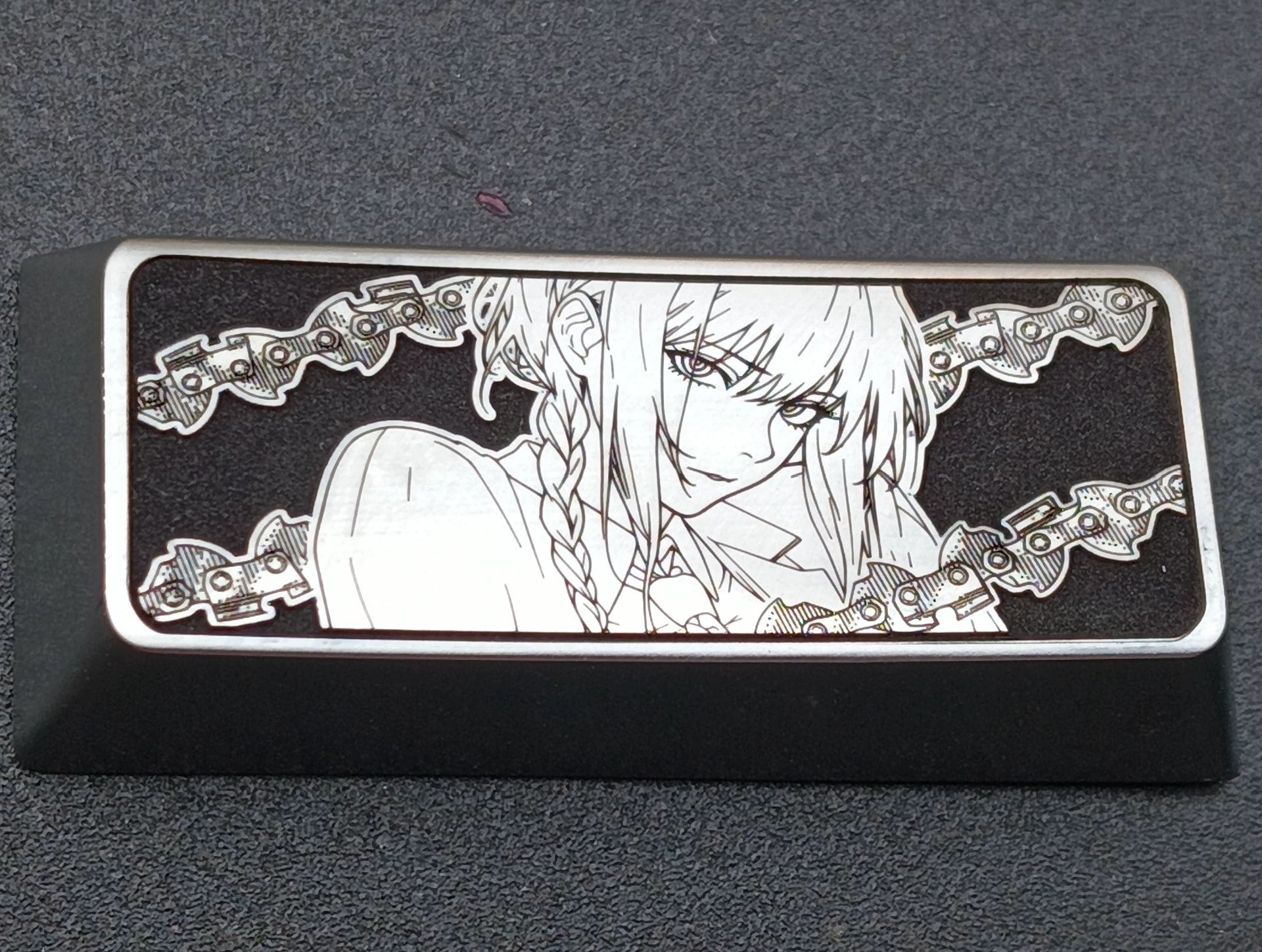 Custom Makima from Chainsaw Man 2.25U Keycaps - Anime & Gaming Mechanical Keyboard Accessories with Multiple Height & Material Options - Perfect for Mechanical Keyboards, Gaming Setups & Anime Collections