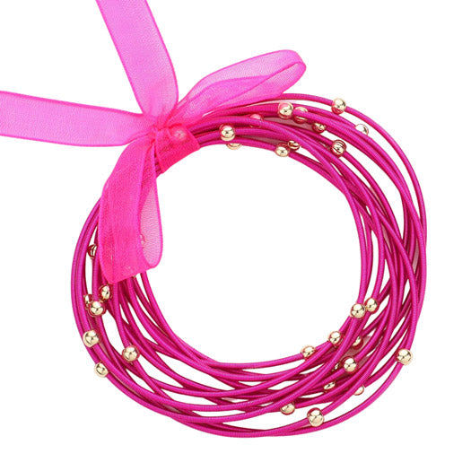 12-Piece Stackable Metal Ball & Pointed Guitar String Stretch Bracelets for Women - Boho Chic Jewelry for Music Lovers, Concerts & Everyday Wear
