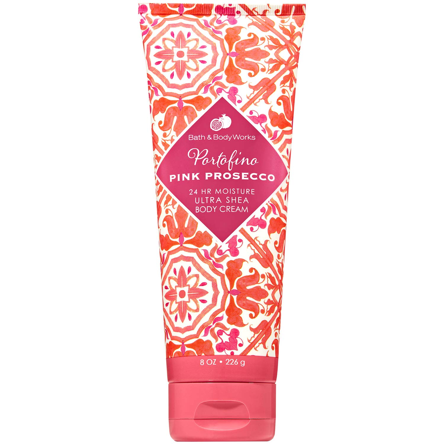 Bath and Body Works Portofino Pink Prosecco Ultra Shea Body Cream 8 oz - Luxurious Moisturizing Lotion for Dry Skin - Perfect for Spa Day, Gift Sets & Daily Skincare Routine
