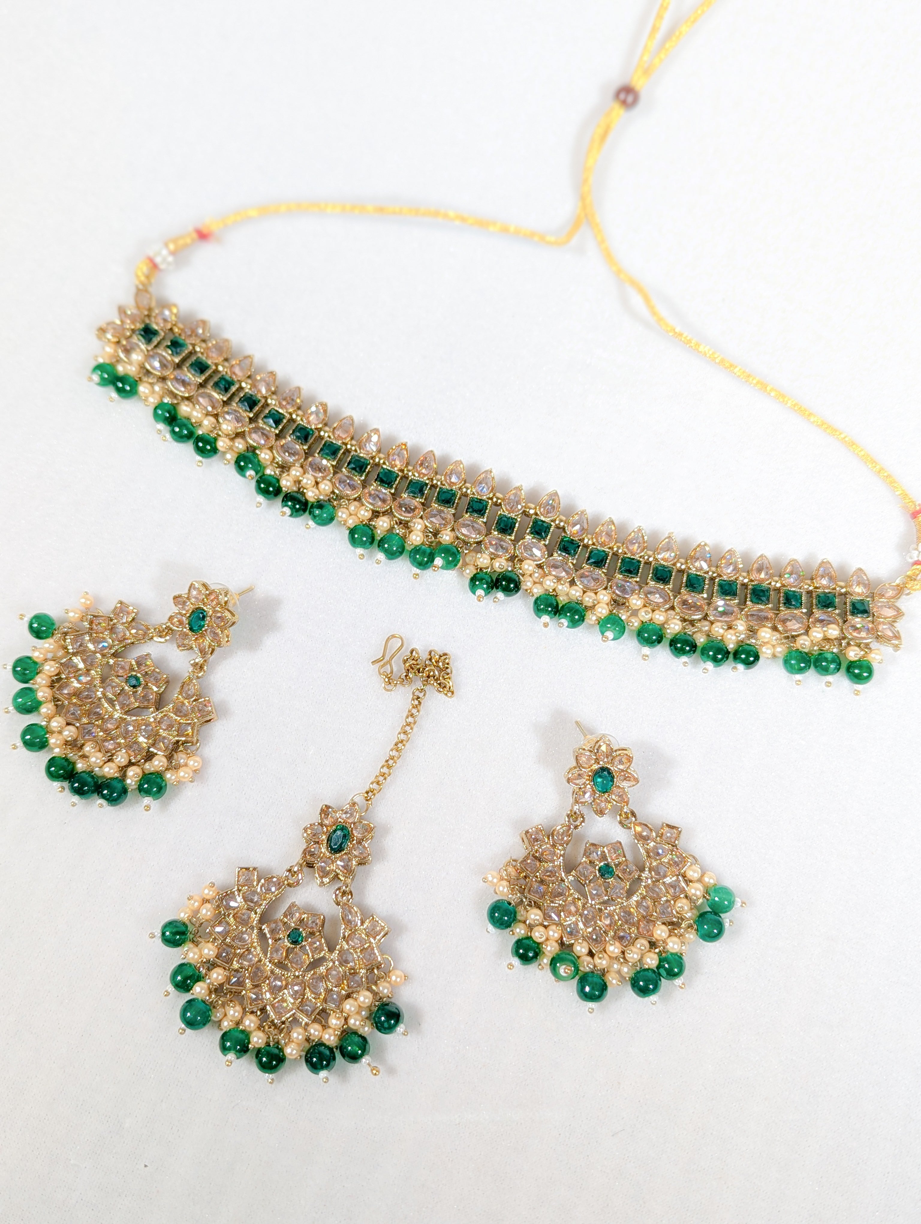 ISHYA POLKI Full Set Jewelry - Exquisite Indian Bridal Necklace Set for Weddings, Parties & Festive Occasions