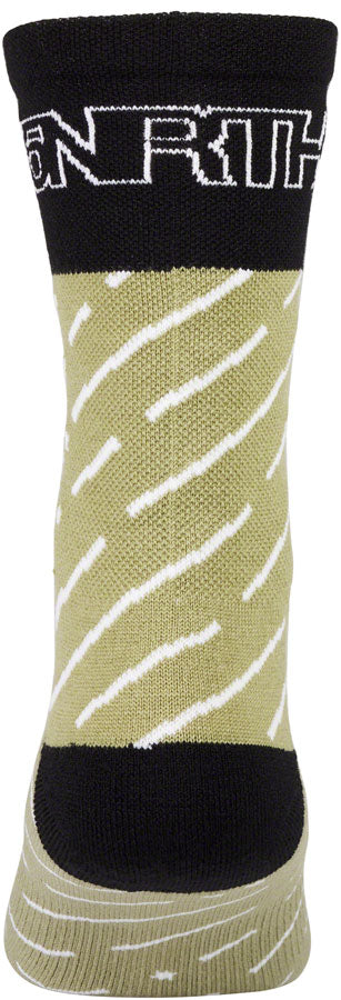 45NRTH Snow Band Midweight Wool Socks for Men & Women - Warm Thermal Hiking Socks for Winter, Sage/Rosin, Small - Perfect for Skiing, Snowboarding & Outdoor Adventures