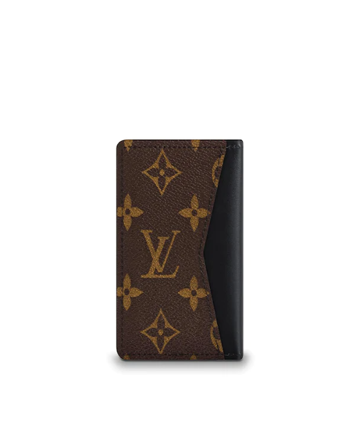 Louis Vuitton Monogram Macassar Canvas Pocket Organizer Wallet - Black | Slim Card Holder for Men | Perfect for Business, Travel & Everyday Use