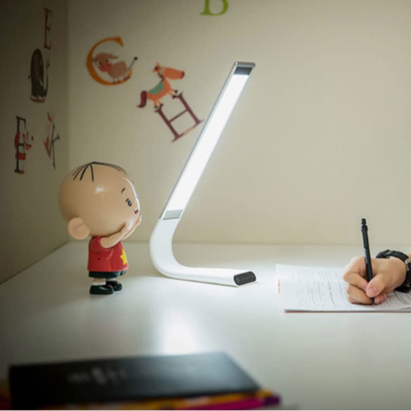 Mark Wireless LED Desk Lamp - 360° Adjustable, Portable & Foldable USB Rechargeable Lamp with 40H Runtime, Touch Control, 6 Brightness Levels & 3 Light Modes (Gold) | Perfect for Home Office, Study, Reading, Nightstand & Dorm Room Lighting