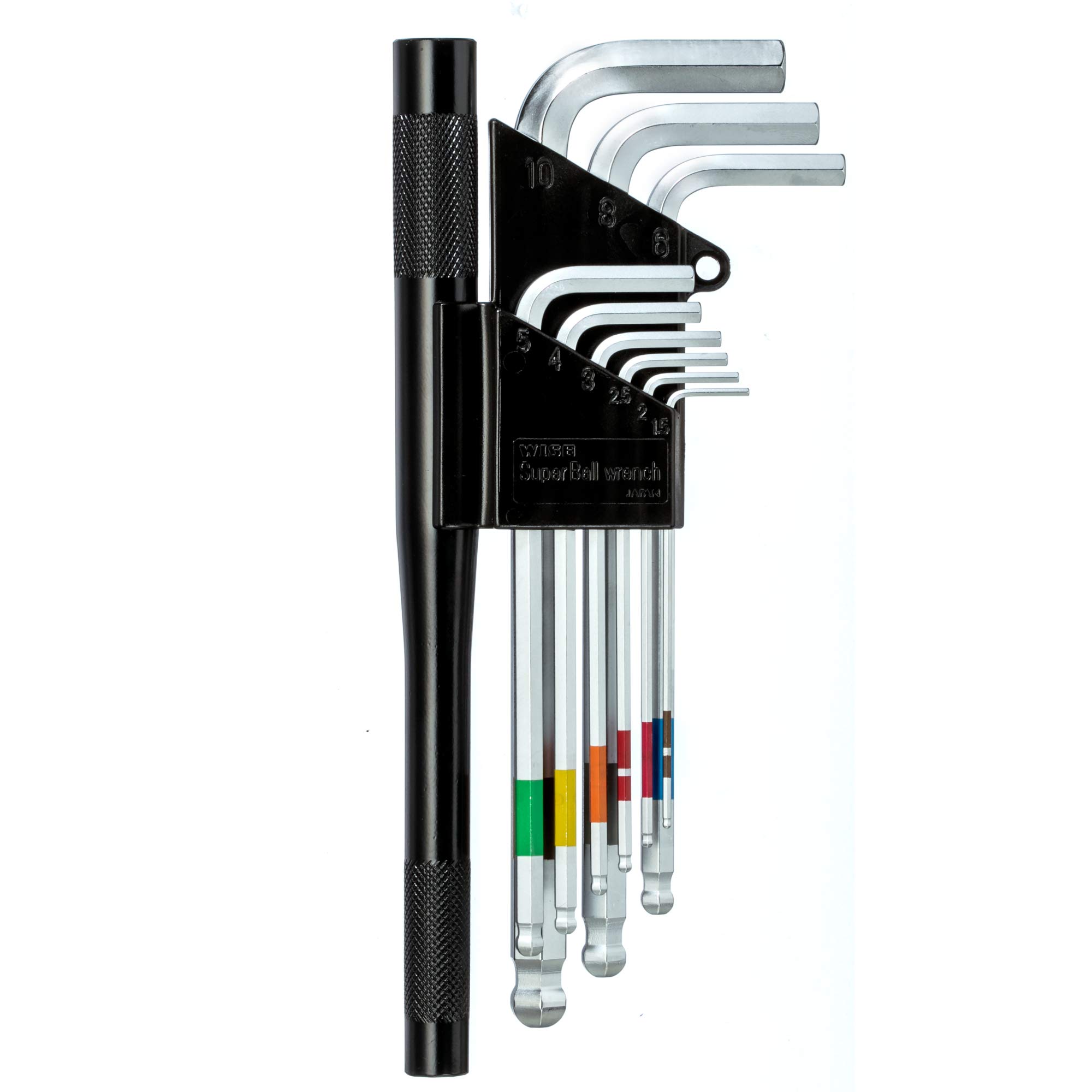 Premium SB-1000 Ball-Point Hex Key Wrench Set (1.5-10mm) - Semi-Long L-Shaped Allen Keys for Bikes, Furniture & DIY Projects - Durable Metric Hex Tool Kit for Home Repair & Automotive Maintenance