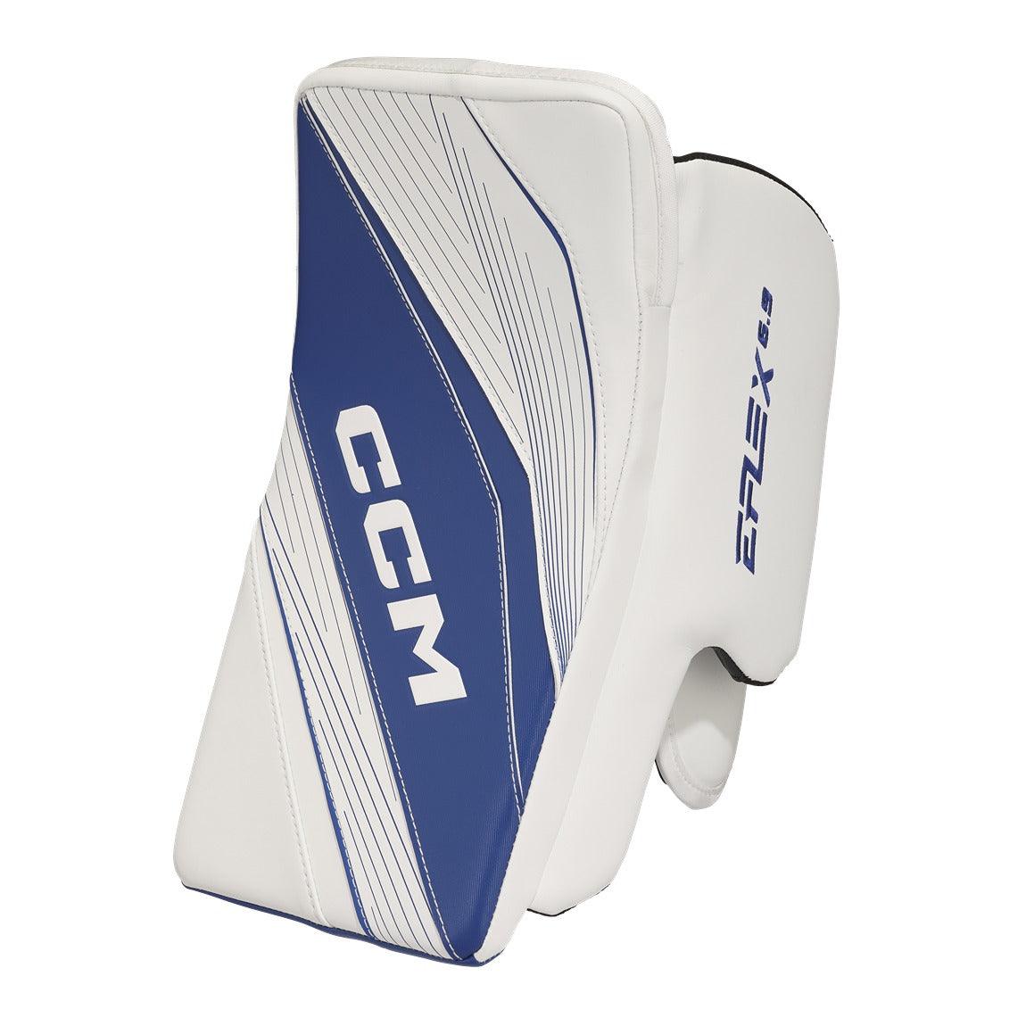 CCM E-Flex 6.9 Senior Hockey Goalie Blocker - Left/Right Hand - Professional Ice Hockey Protective Gear for Goaltenders - Perfect for Practice & Competitive Games