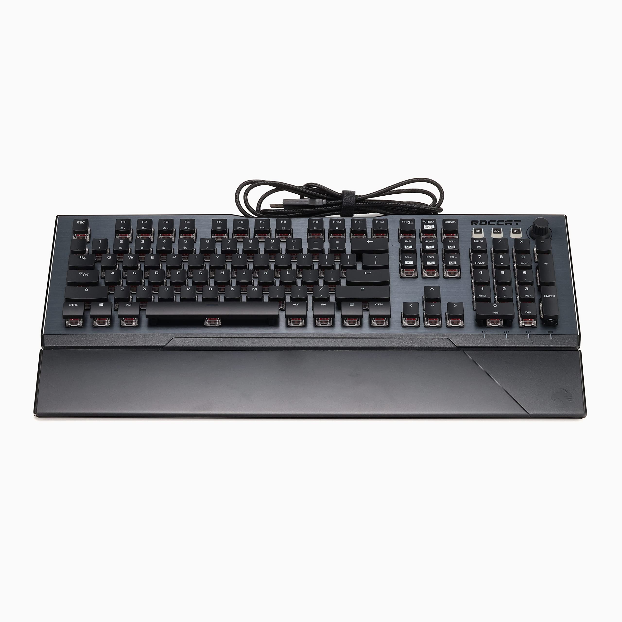 ROCCAT VULCAN 121 AIMO RGB Mechanical Gaming Keyboard with Red Switches - Tactile & Responsive for PC Gamers - Perfect for FPS, MOBA & Esports Tournaments