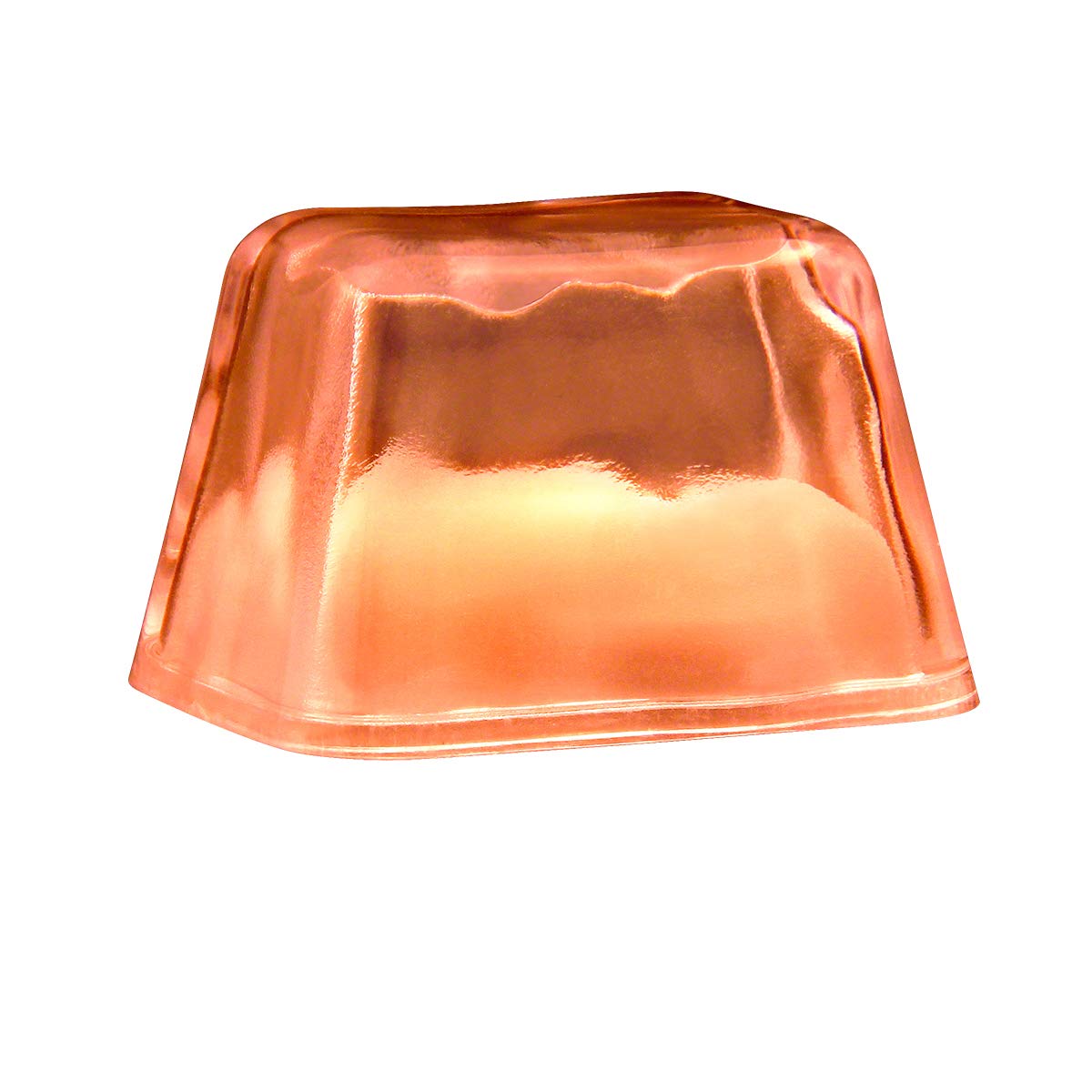 Glow in the Dark Ice Cubes - 12 Pack LED Light Up Ice Cubes for Drinks, Cocktails & Parties | Reusable & Cool Orange Light Effects for Halloween, Birthday, Wedding & Nightclub Events