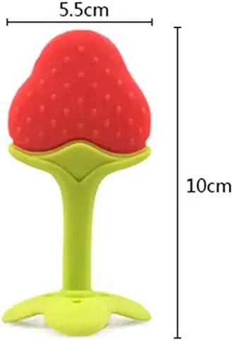 Organic Silicone Fruit-Shaped Teether for Babies 3-12 Months | BPA-Free, Safe Chewing Toy for Infant Gum Relief | Perfect for Soothing Teething Pain at Home, Travel & Daycare | Multi-Color 20-Piece Combo Pack