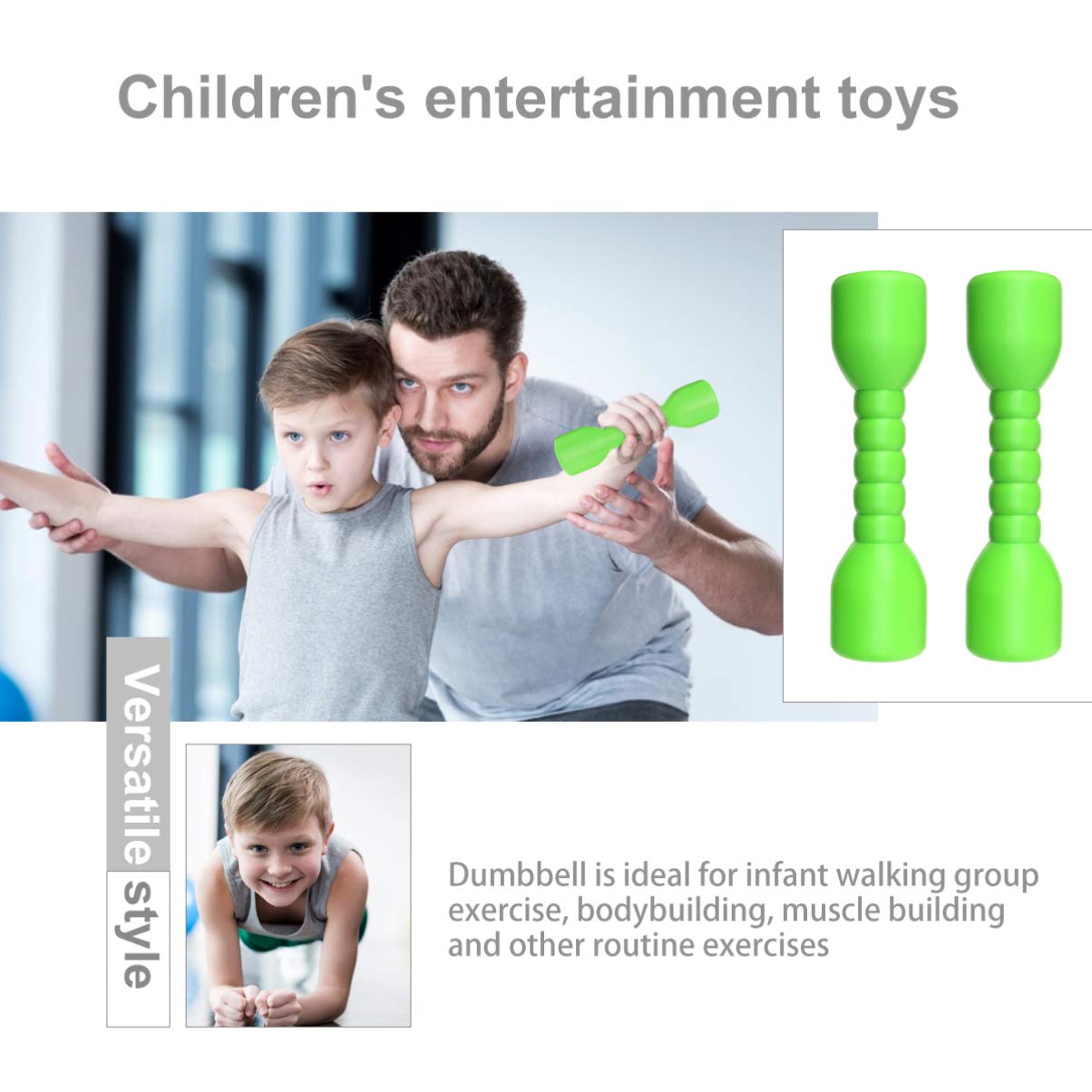NUOBESTY Adjustable Kids Dumbbell Set - 2 Pairs Portable Hand Weights for Boys & Girls, Children's Fitness Equipment for Home Workouts - Perfect for Indoor Exercise, Strength Training & Playtime Activities