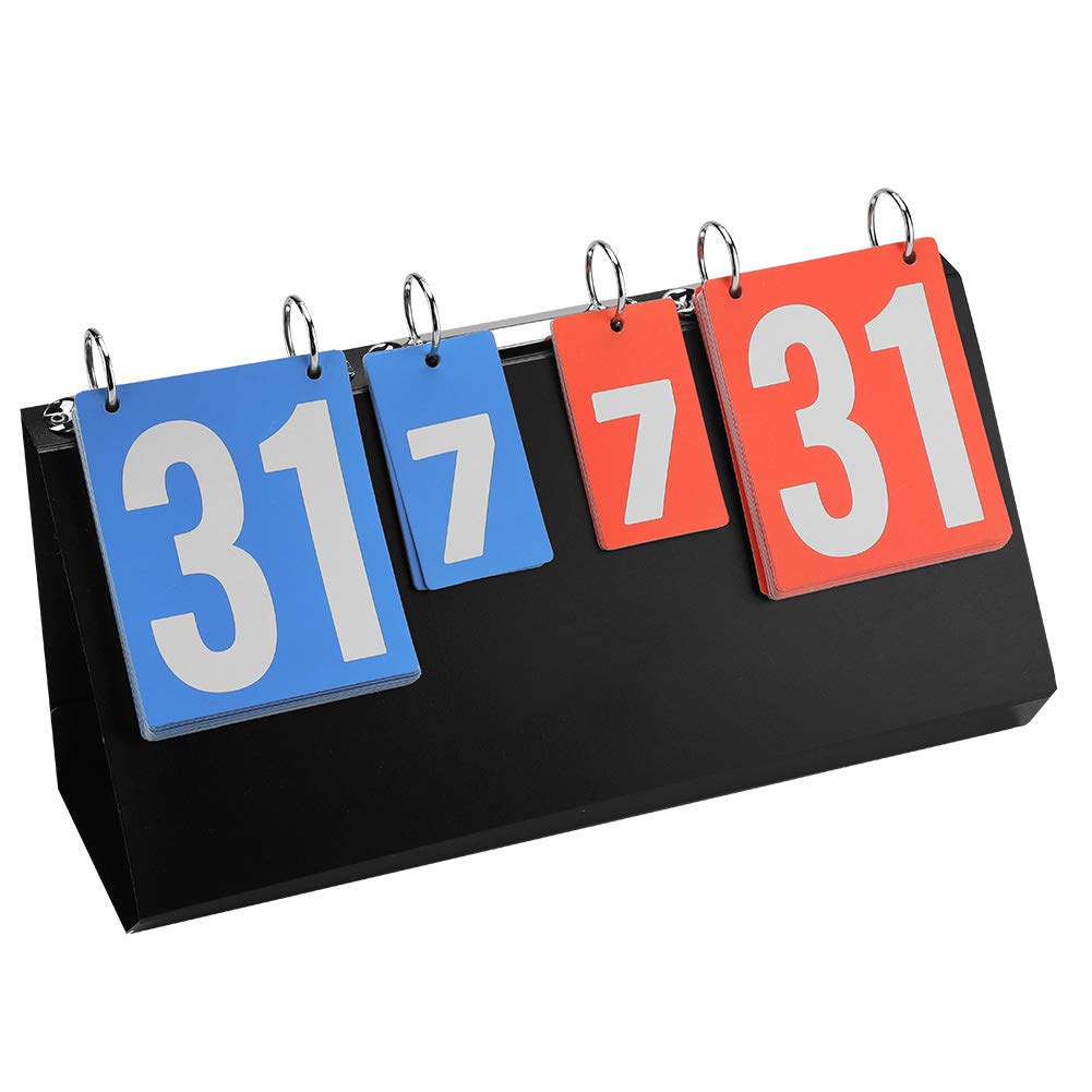 4-Digit Sports Scoreboard for Table Tennis, Basketball & Badminton - Game & Tournament Use