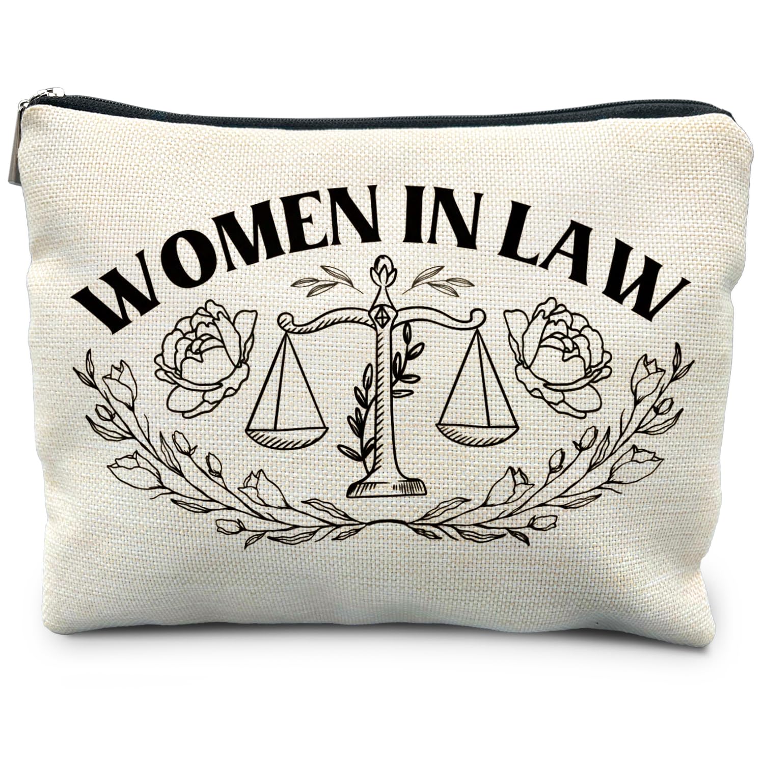 Lawyer Makeup Bag for Women - Perfect Law School Graduation Gift & Professional Cosmetic Pouch - Ideal for Female Attorneys, Legal Professionals & Law Students (Great for Court, Office & Travel)