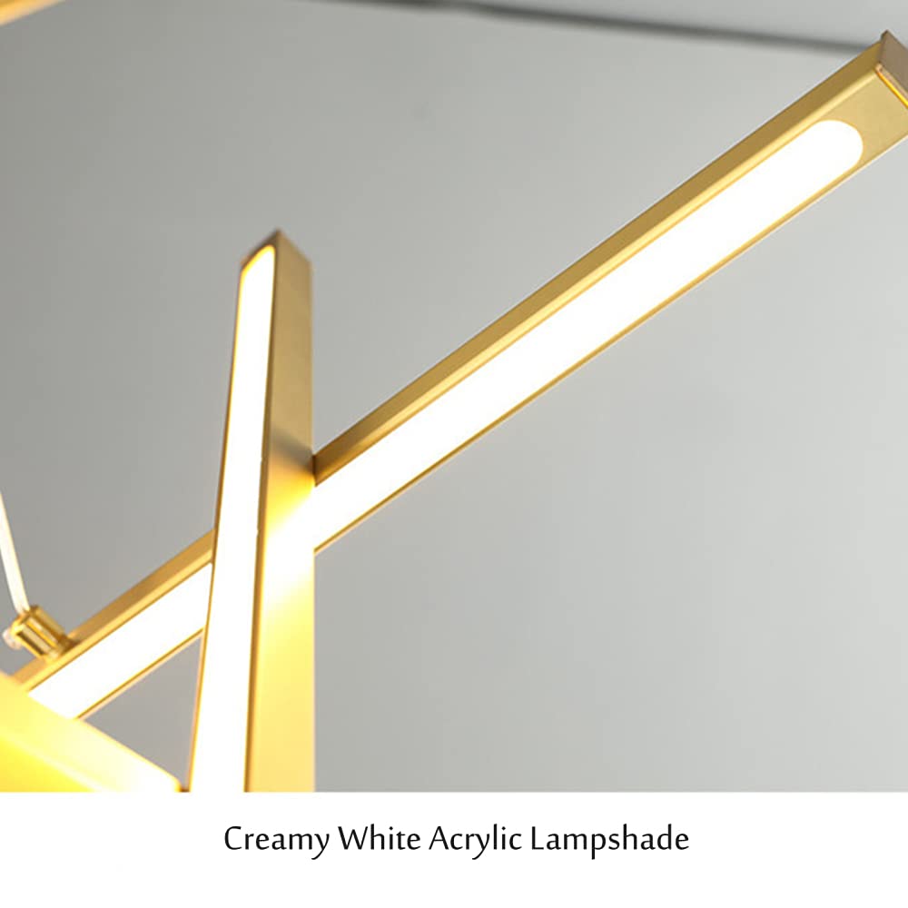 8-Light LED Pendant Light Sputnik Chandelier - Modern Nordic Linear Adjustable Hanging Lamp - 65W 65CM Black & Neutral Light - Perfect for Living Room, Bedroom, Coffee Bar, Dining Area and Office Lighting