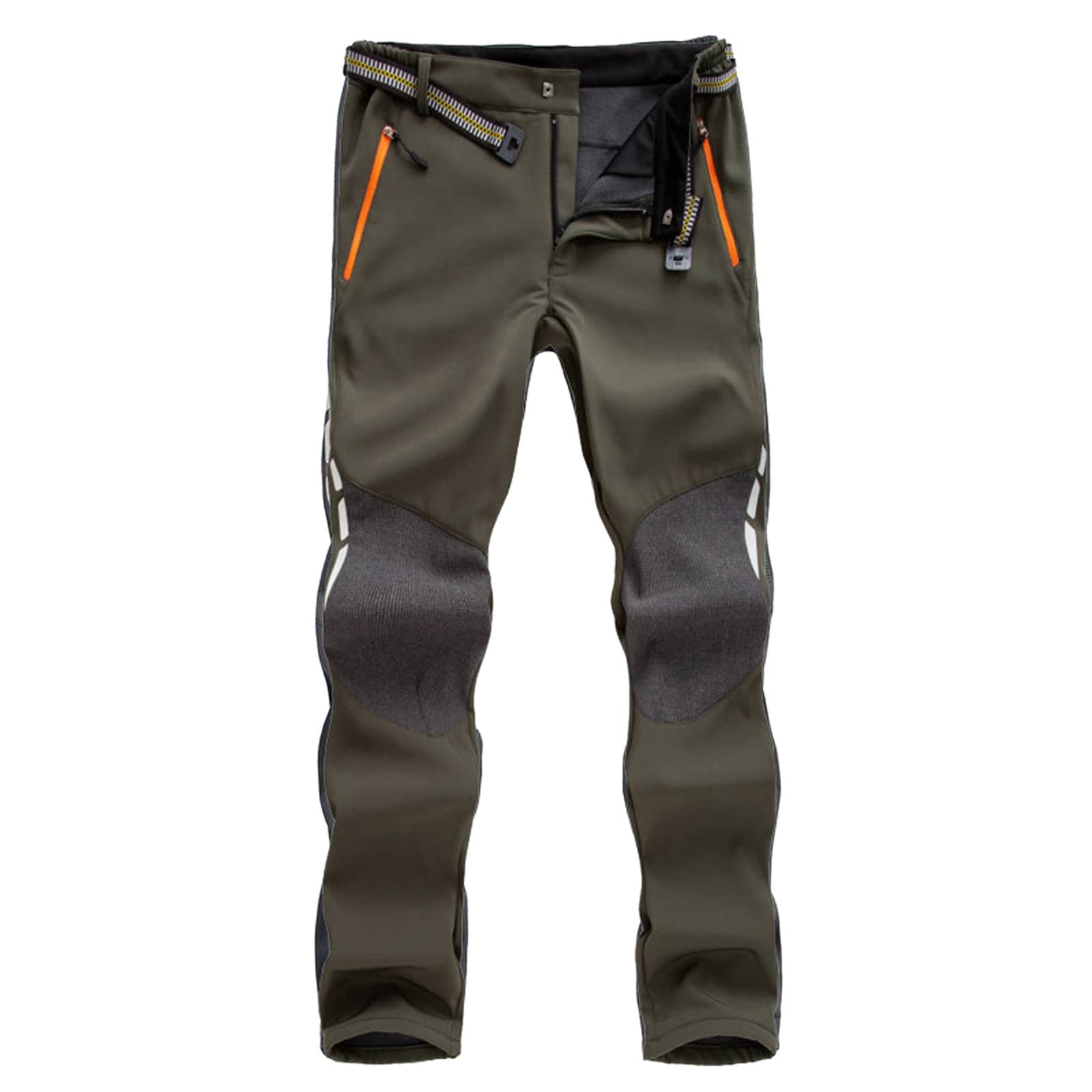 Men's Windproof Hiking Pants with Pockets - Warm Trekking Trousers for Outdoor Fitness & Adventure - Perfect for Camping, Mountain Climbing and Winter Sports