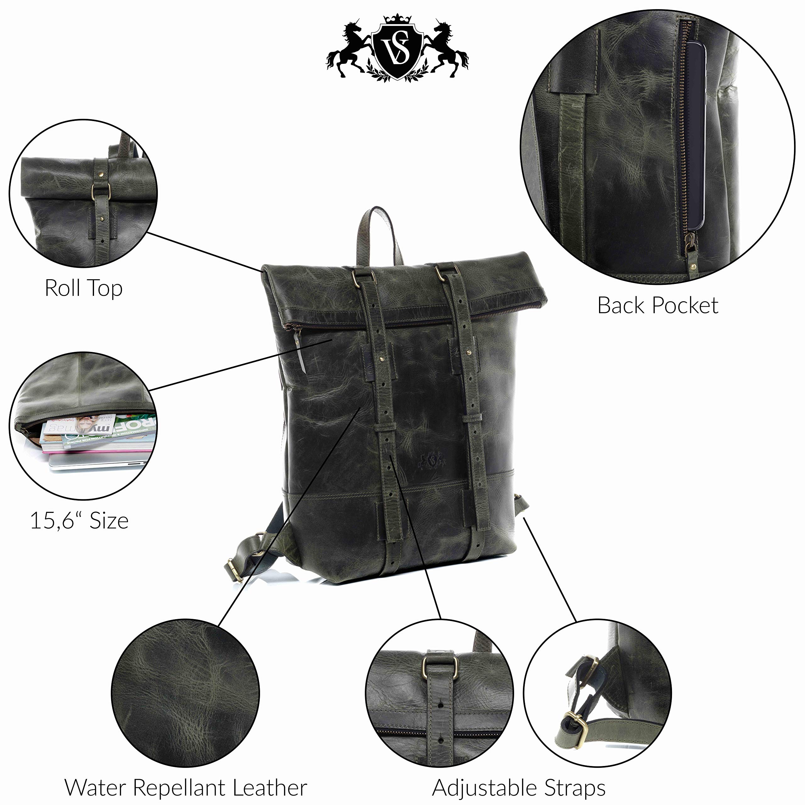 Genuine Leather CHAZ Backpack by SID & VAIN - 15