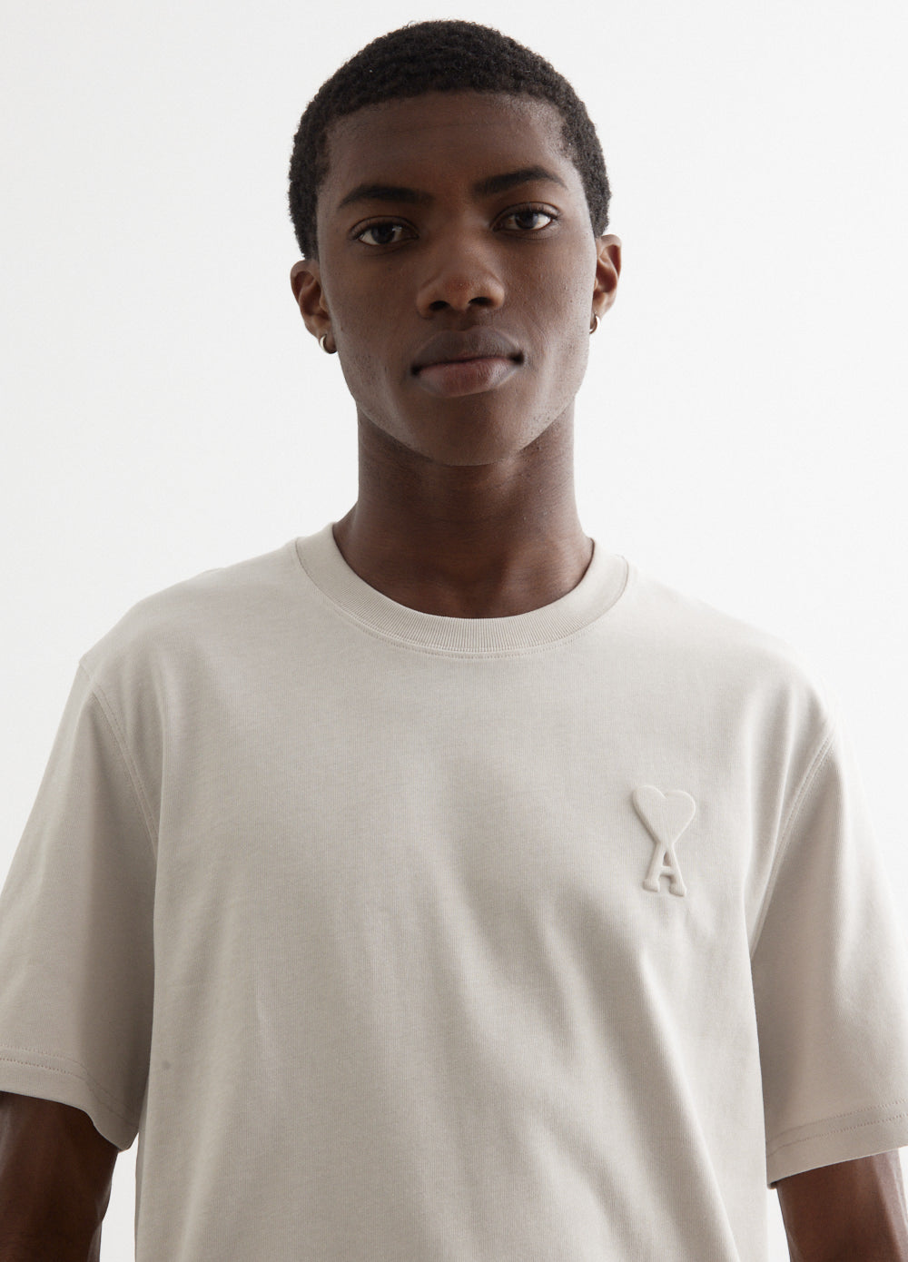 ADC Embossed Graphic T-Shirt - UTS025 726 193 - White Cotton Casual Tee for Men & Women | Perfect for Streetwear, Gym & Everyday Outfits