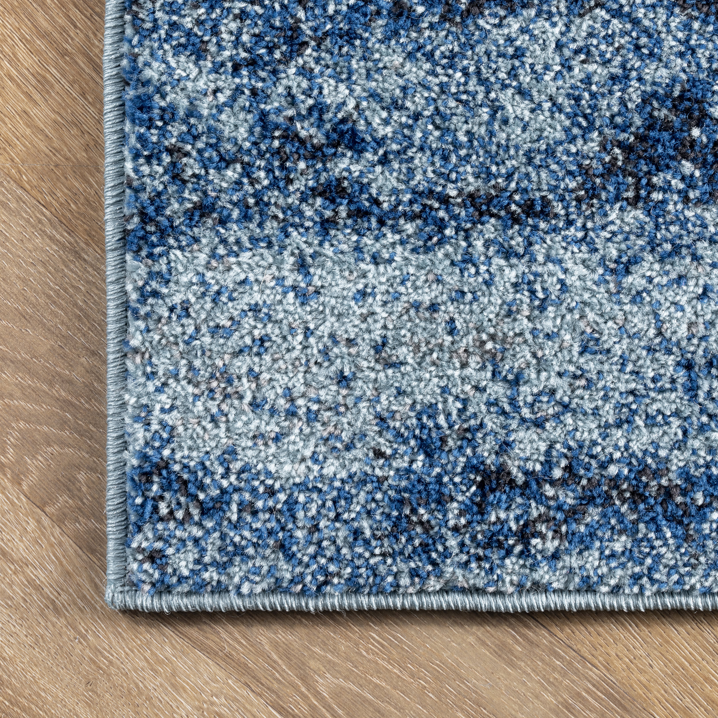 Abstract Rainfall Area Rug in Blue - Soft and Stylish for Living Room, Bedroom, or Office Decor