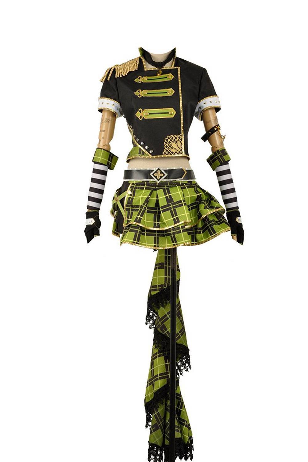 Love Live Sunshine Kunikida Hanamaru Cosplay Costume - Punk Rock Awakening Stage Anime Uniform Dress for Girls | Perfect for Conventions, Halloween & Themed Parties