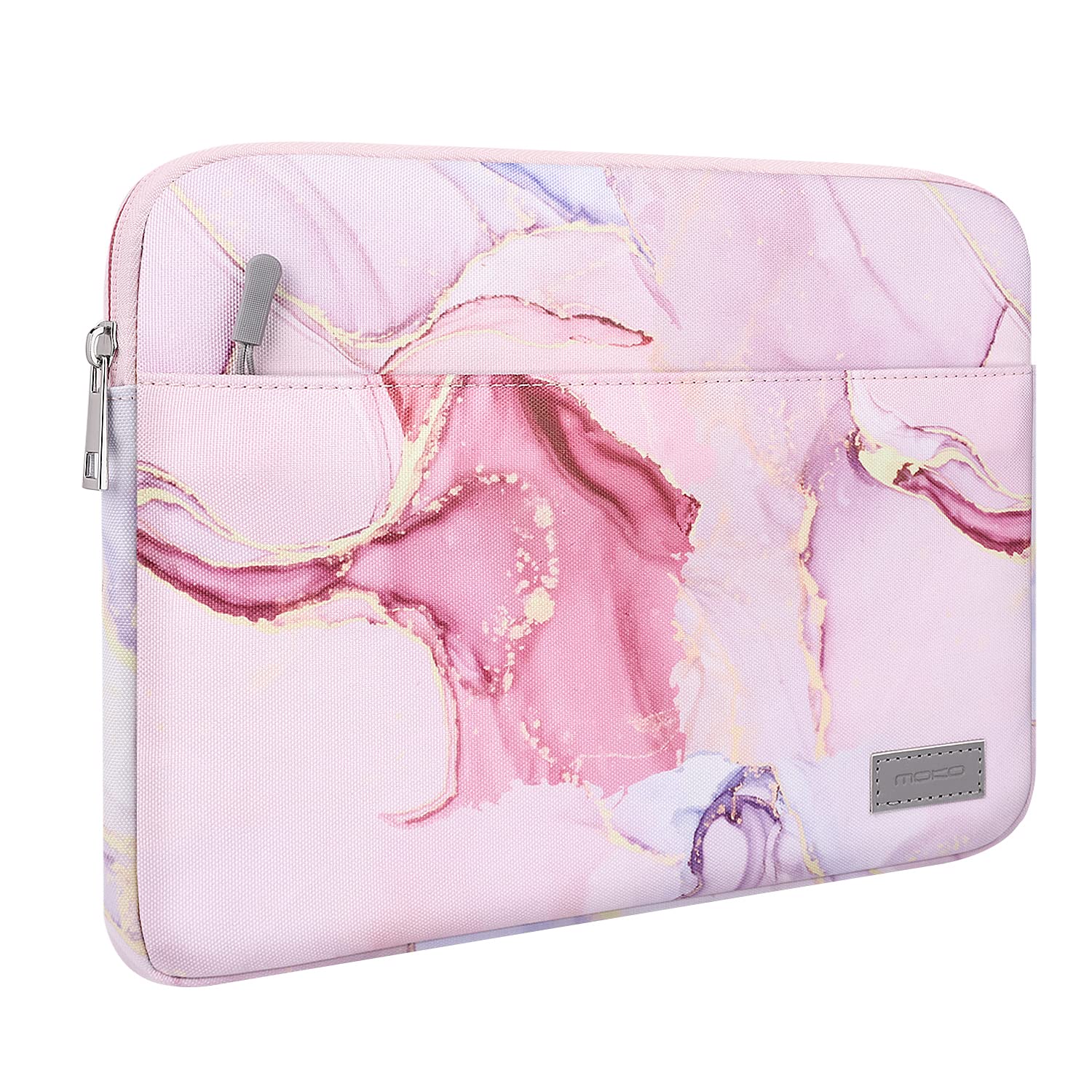 MoKo 9-11 Inch Tablet Sleeve Case for iPad Air/Pro (2025-2017 Models) - Lightweight Protective Cover with Soft Lining, Perfect for Travel, School & Office - Cloudy Pink