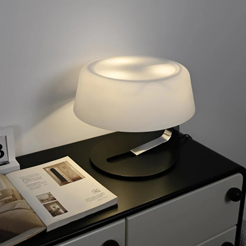 Modern Snowstone Table Lamp - Elegant Bedside & Living Room Lighting for Home Decor