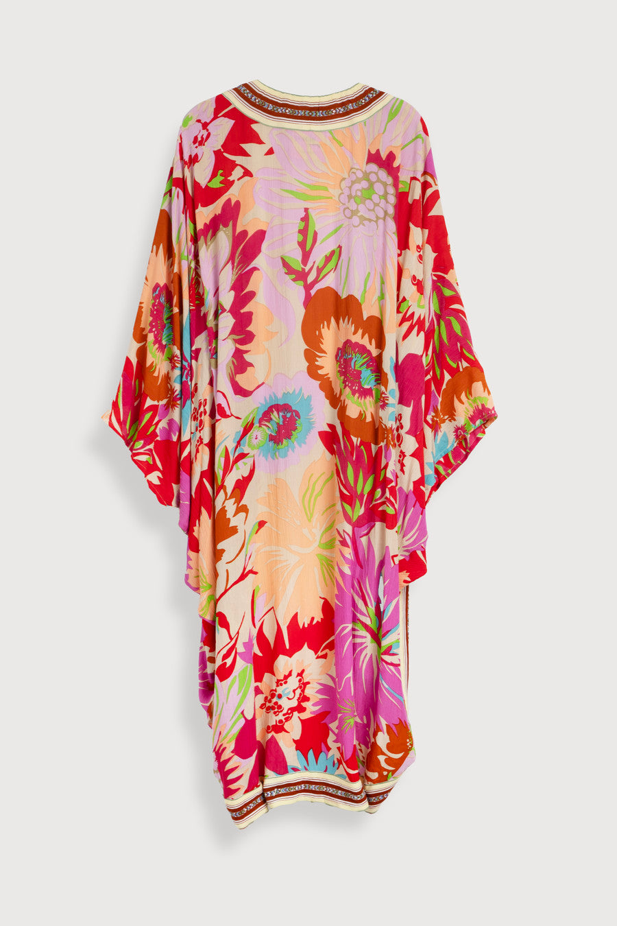Floral Kimono with Wing Sleeves - Elegant Boho Cover Up for Women | Perfect for Beach, Pool, or Summer Outfits