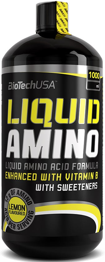 BioTechUSA Liquid Amino Supplement - Orange Flavor, 1000ml | Essential Amino Acids for Muscle Recovery & Workout Performance | Perfect for Athletes & Fitness Enthusiasts