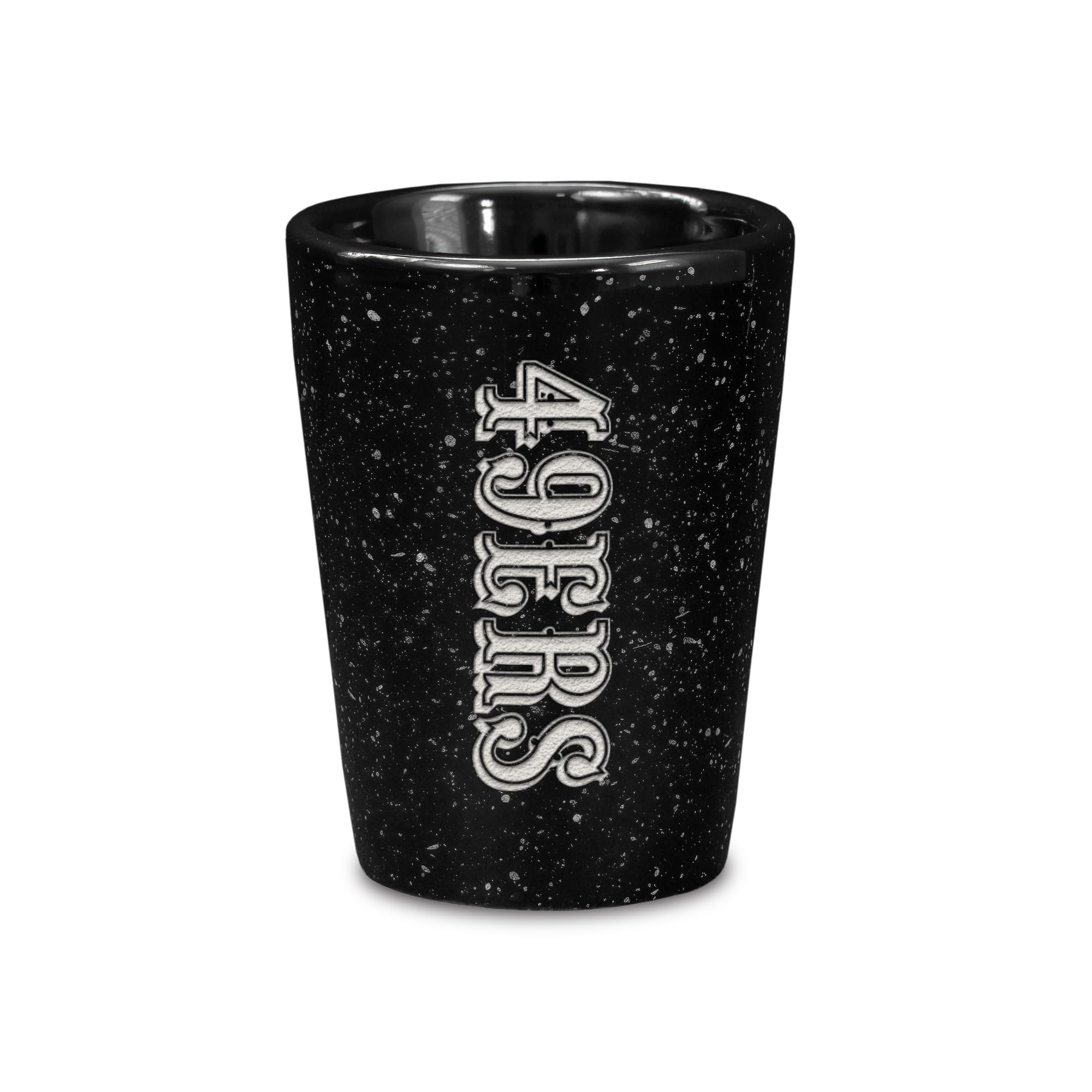 NFL Team Logo 2oz Ceramic Shot Glass - Laser Engraved Official Team Colors - Perfect for Game Day Parties, Tailgating & Sports Bar Decor