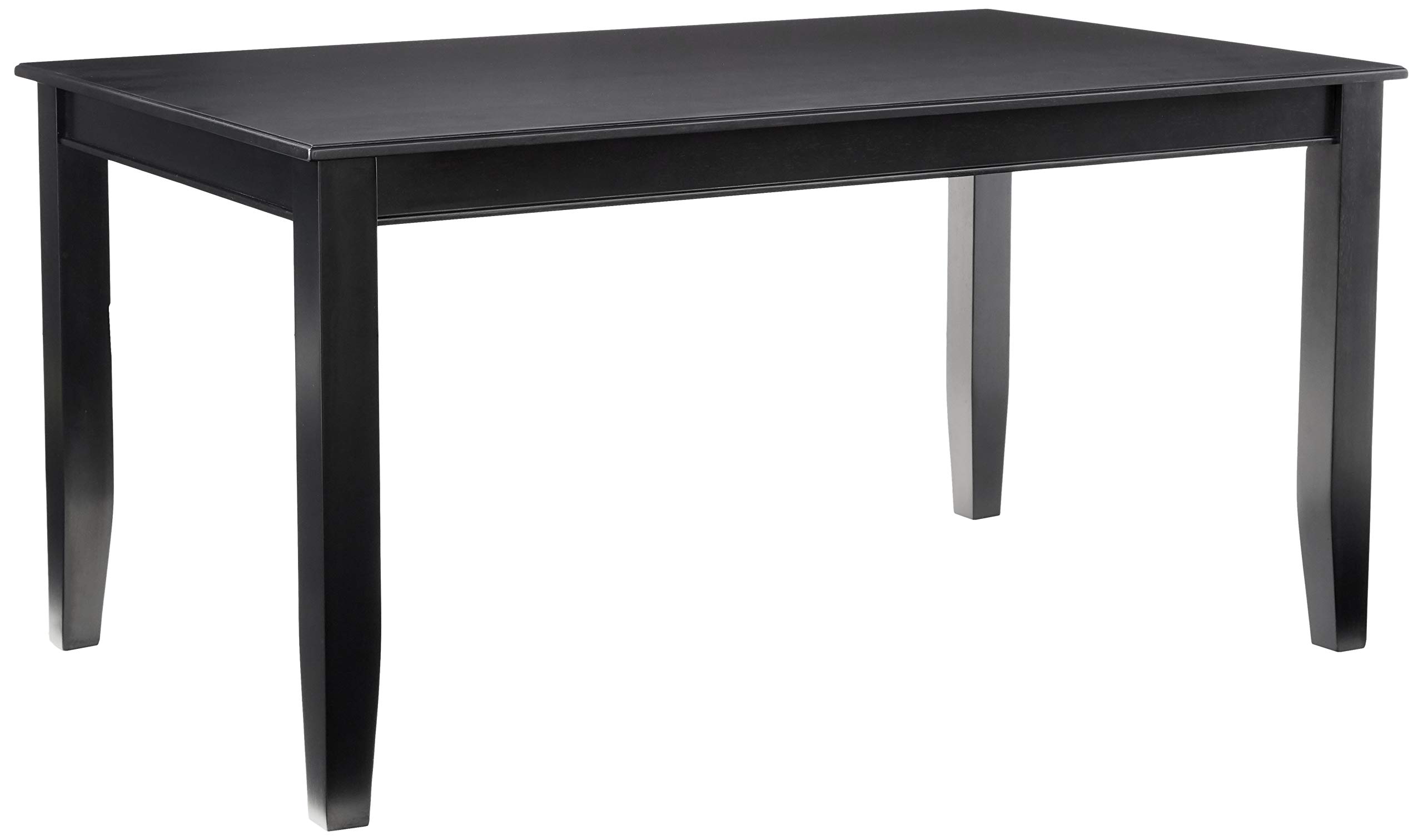 East West Furniture Dudley Kitchen Table - 36x60 Inch Black Rectangle Dining Table with Sturdy Legs | Perfect for Small Kitchens, Breakfast Nooks & Cozy Dining Spaces