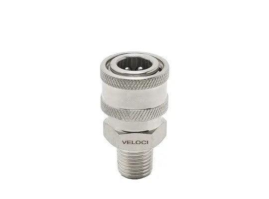 MTM HYDRO Veloci Stainless Steel Coupler 1/4