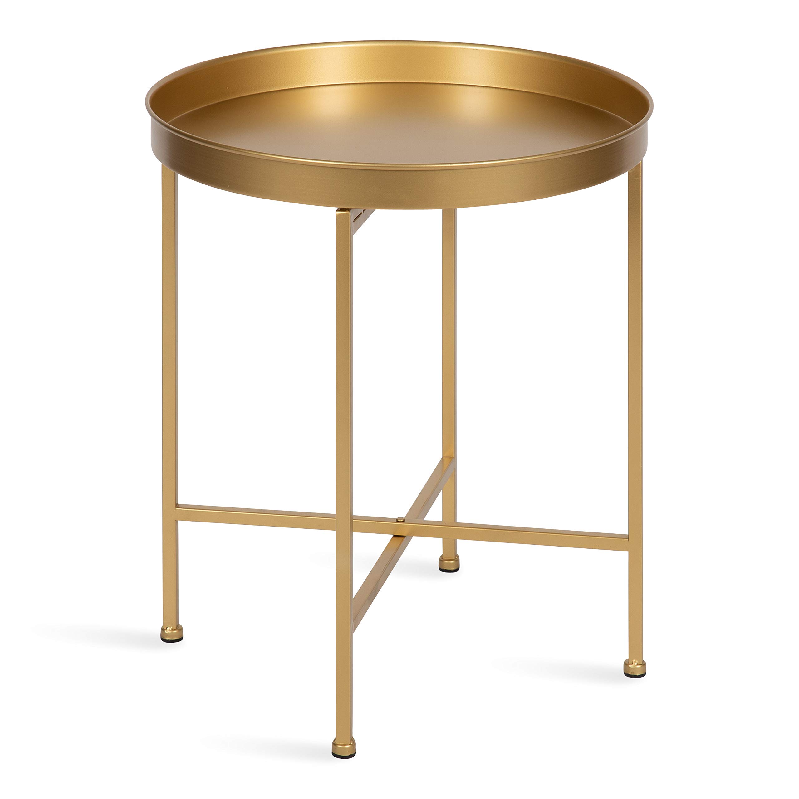 Kate and Laurel Celia Glam Round Side Table - 18.25