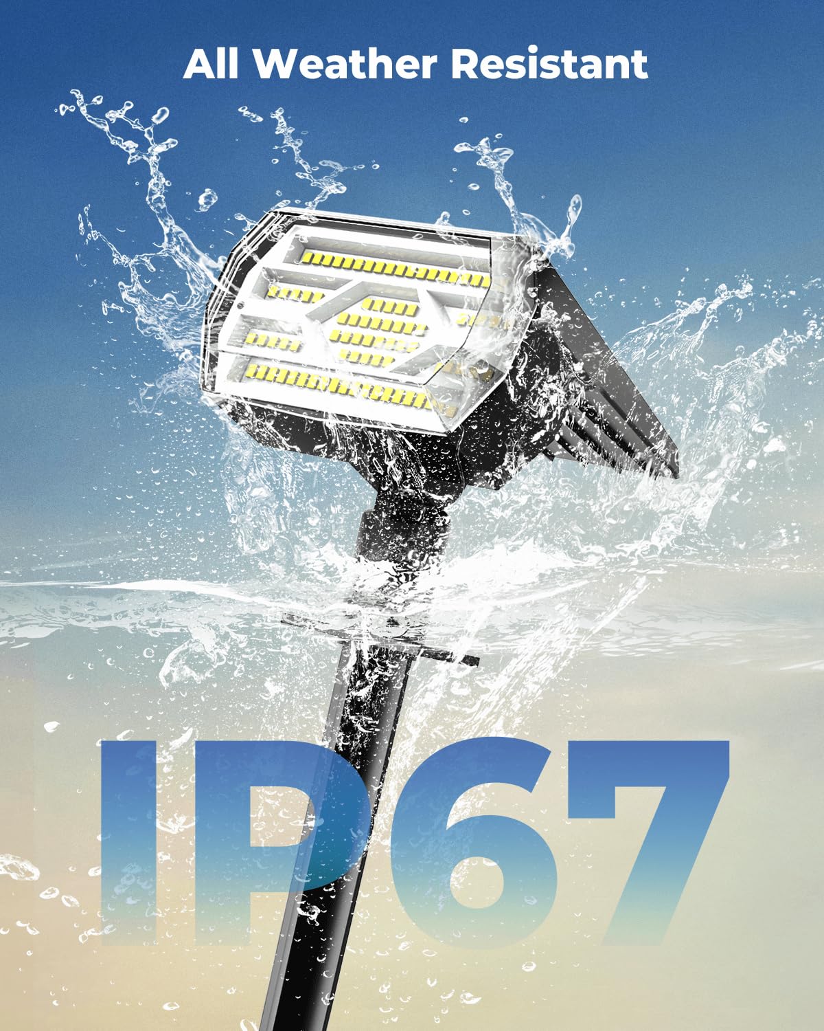 86 LED Solar Spotlights Outdoor 2 Pack - 3 Color Changing Solar Lights with Optical Lenses, IP67 Waterproof, Auto On/Off - Perfect for Yard, Garden, Lawn, Pathway & Landscape Lighting
