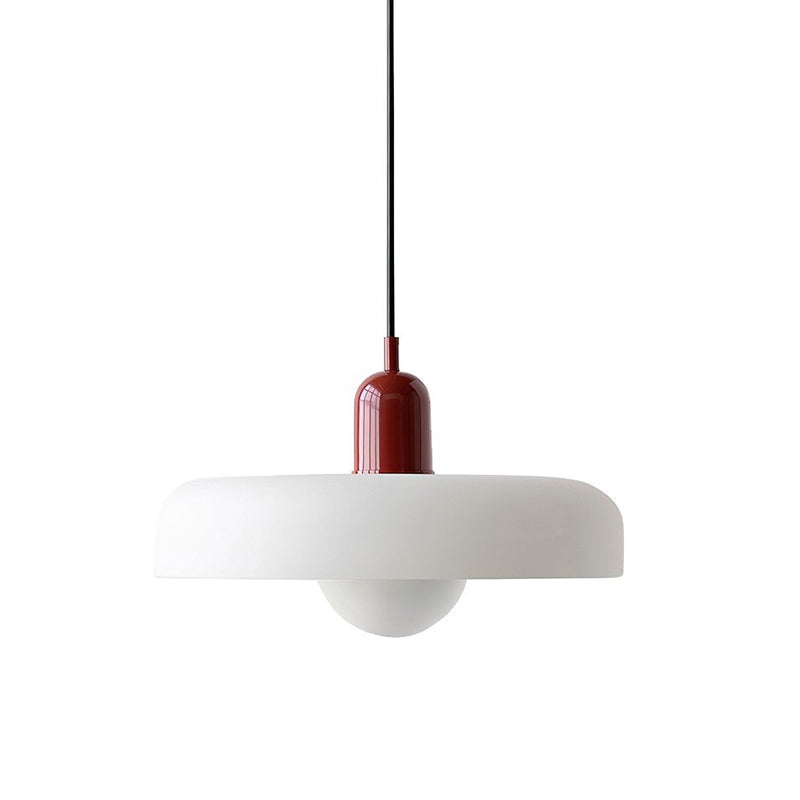 Modern Disc Orb Pendant Light Fixture - Sleek Minimalist Ceiling Lighting for Dining Room, Kitchen, Bedroom & Living Room Decor