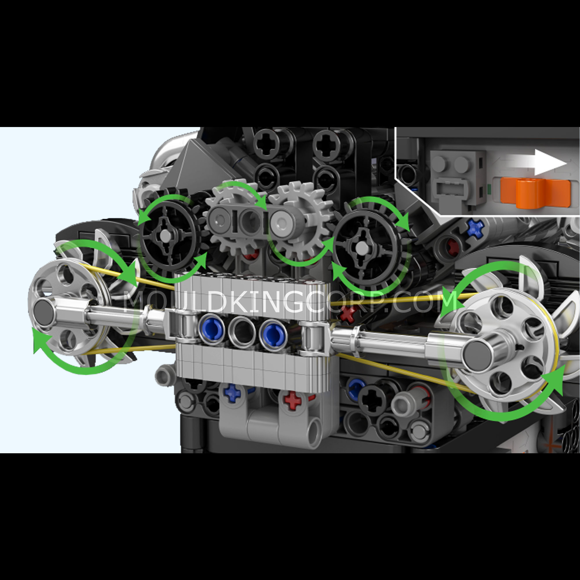 Mould King 10207 PAG Turbocharged V8 Engine Model Building Kit - 761 Piece DIY Assembly Set for Adults & Teens | STEM Educational Toy, Gift Idea for Car Enthusiasts & Engineers | Perfect for Home Display, Office Decor & Learning Automotive Mechanics