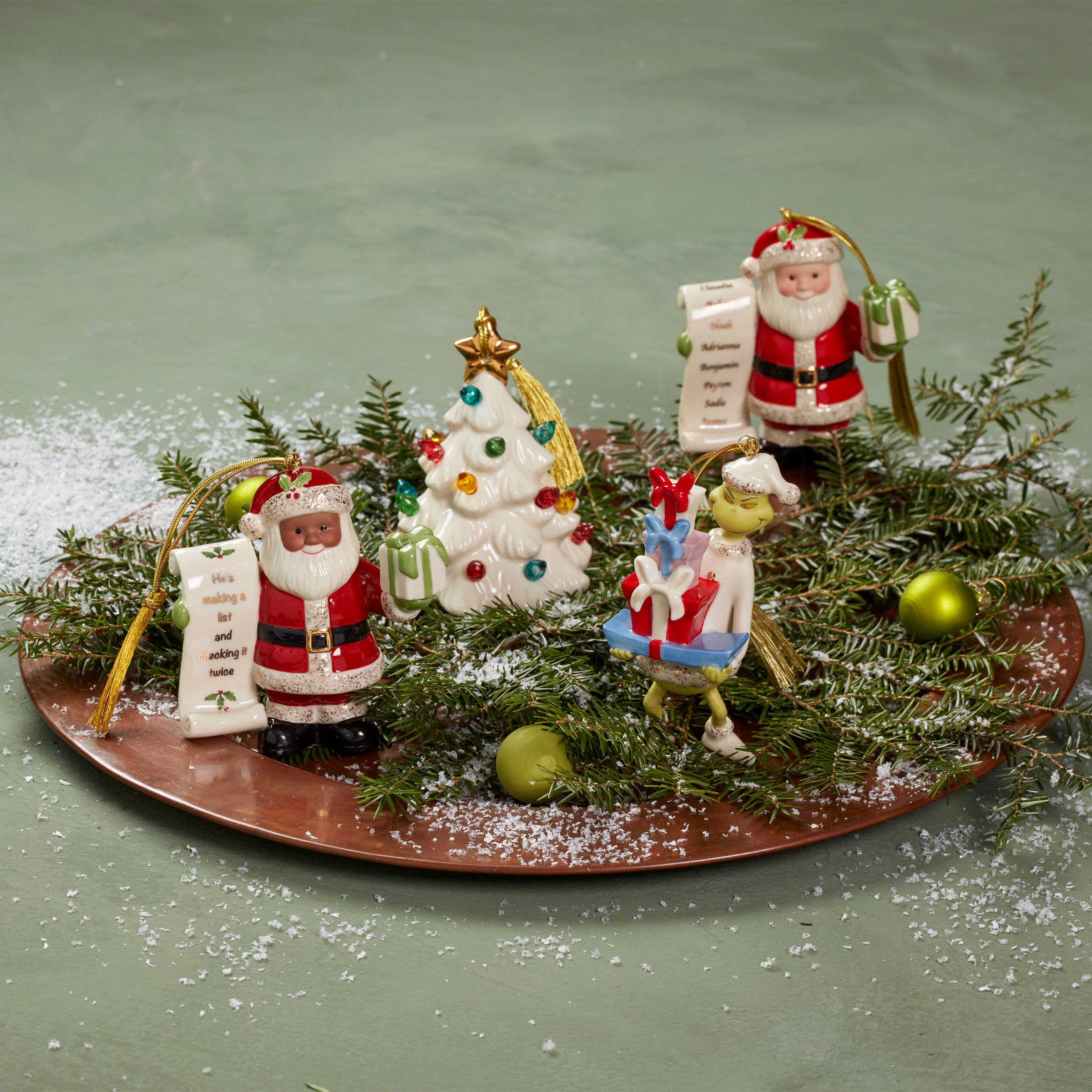 Treasured Traditions Light Up Christmas Tree Ornament - Handmade Holiday Decor for Xmas Tree, Mantel & Gift Giving