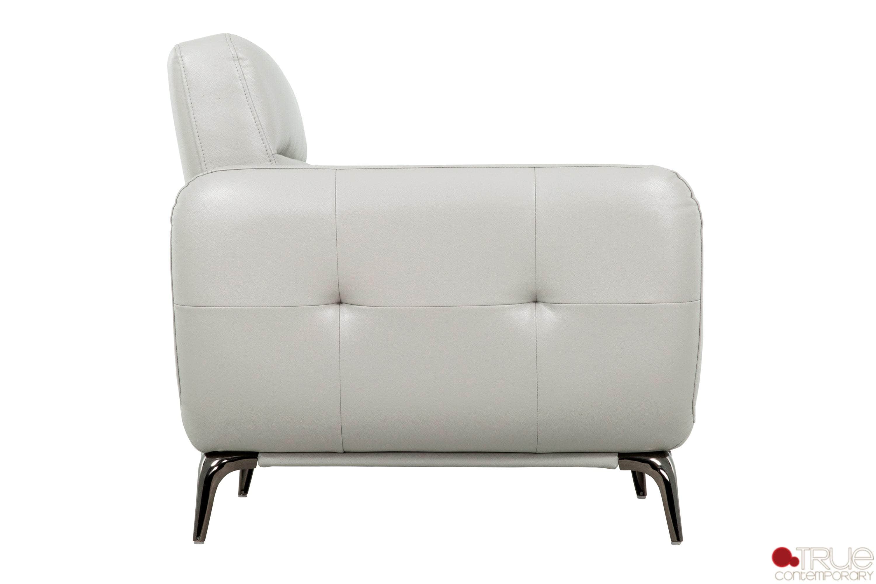 William Tufted Faux Leather Chair - 2 Color Options | Modern Accent Chair for Living Room, Office & Bedroom
