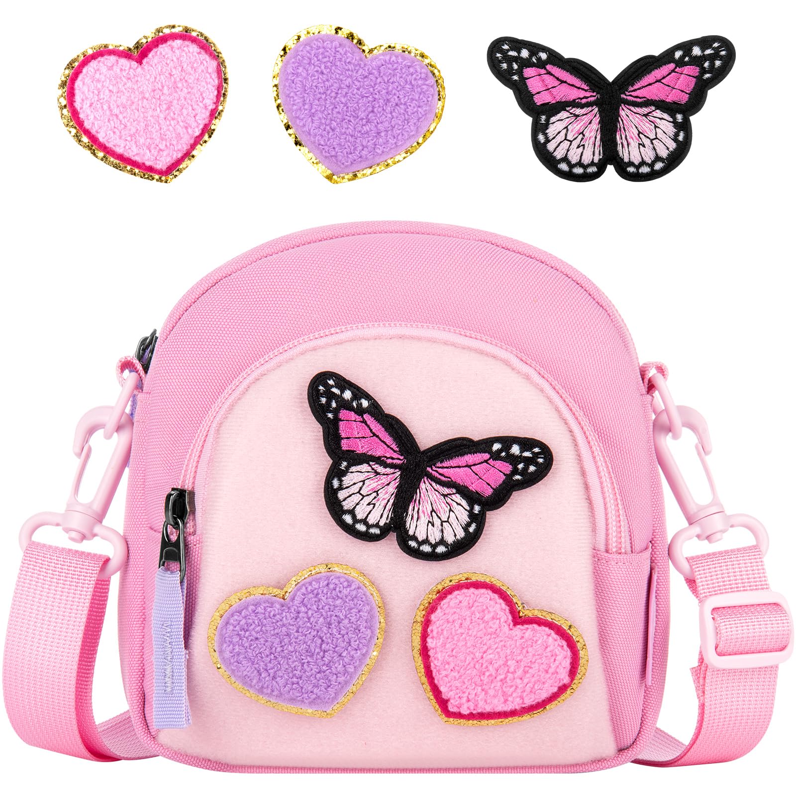 Choco Mocha Girls Crossbody Purse for Kids Ages 2-8 | Toddler Shoulder Bag for Little Girls | Perfect for School, Parties & Daily Use