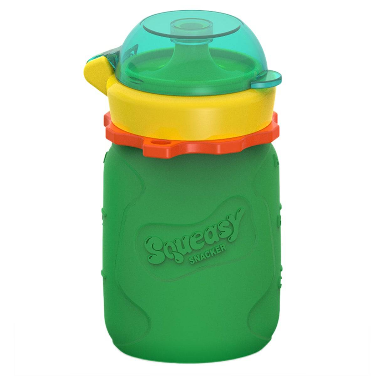 Silicon Squeasy Snacker Yogurt & Drink Pouch 3.5oz (104ml) - Reusable Food Storage for Kids, Perfect for Snacks, Smoothies, and On-the-Go Meals