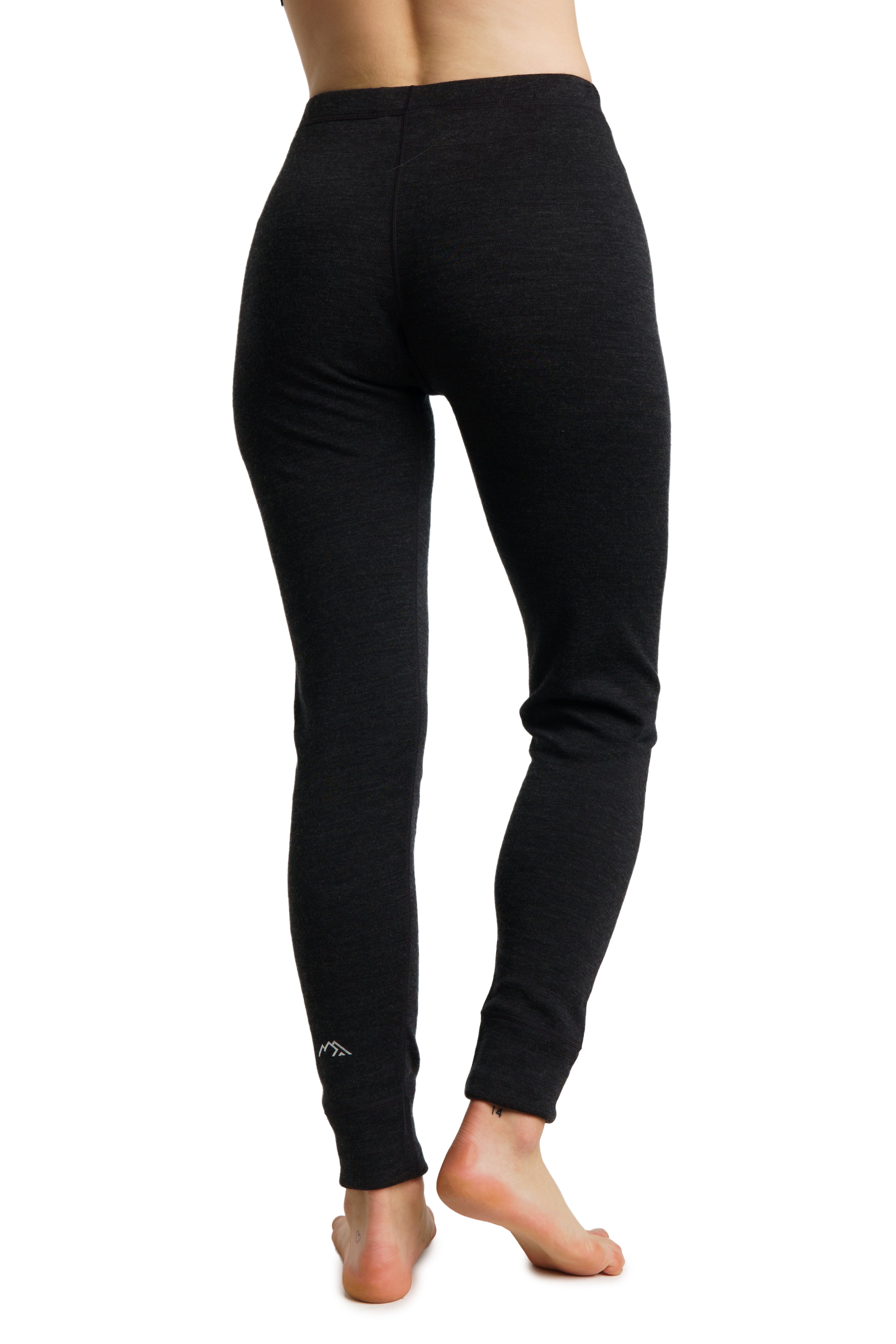 Women's Merino Wool Pants 250 GSM - Soft & Warm Winter Thermal Base Layer - Charcoal Grey for Hiking, Skiing & Outdoor Activities