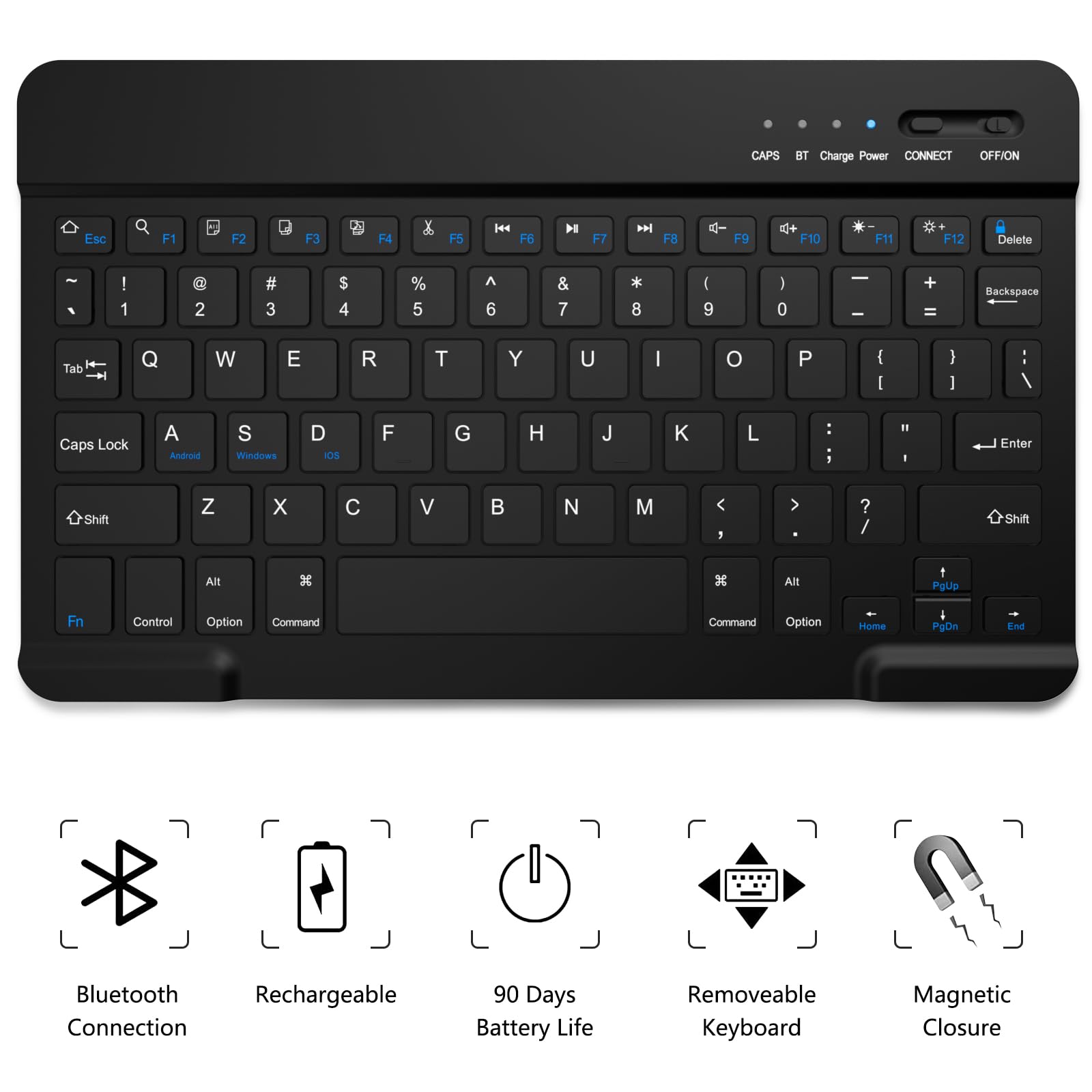 TaIYanG iPad Air 11-inch M2/M3 Keyboard Case (2024/2025) - Compatible with iPad Air 5th/4th Gen 10.9-inch - Wireless Bluetooth Keyboard with Apple Pencil Holder - Perfect for Work, Study & Travel